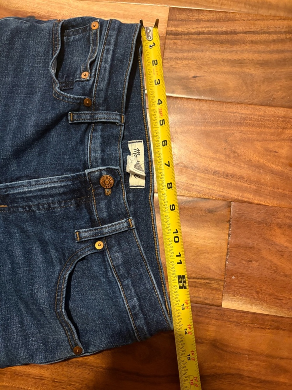 Madewell Mid Rise Perfect Vintage Jeans 27 Straight Leg Medium Denim (1185) - Picture 7 of 9